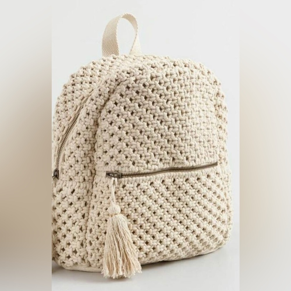 Sigrid Olsen - Crochet Mini Backpack - TWICE WORN! No tassel